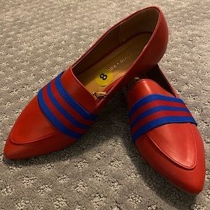 NWT Olivia & Kate Vegan Leather Flats Size 8